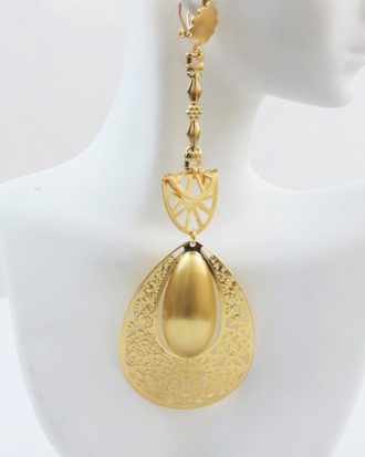 Unique Gold Drop Earring