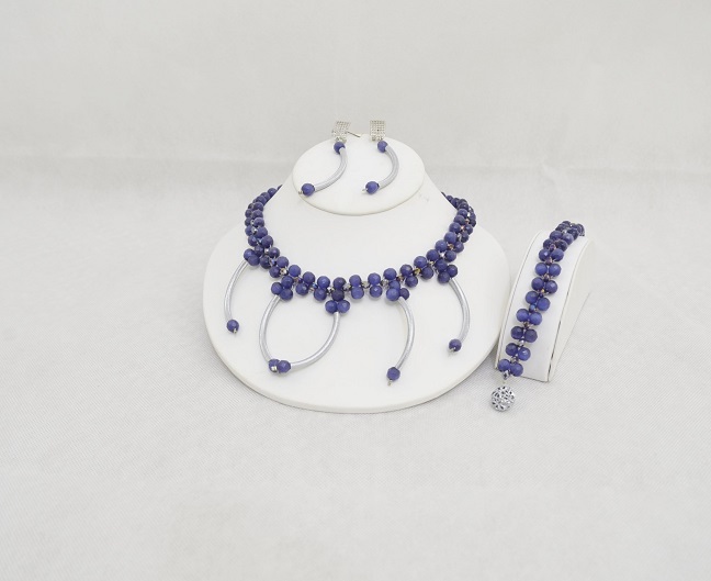 Long Lasting Purple and Silver Set