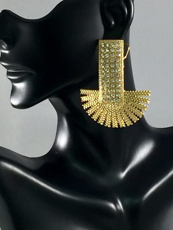 The Right Path Gold Earring.