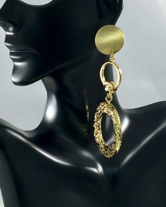 The Right Path Gold Earring.