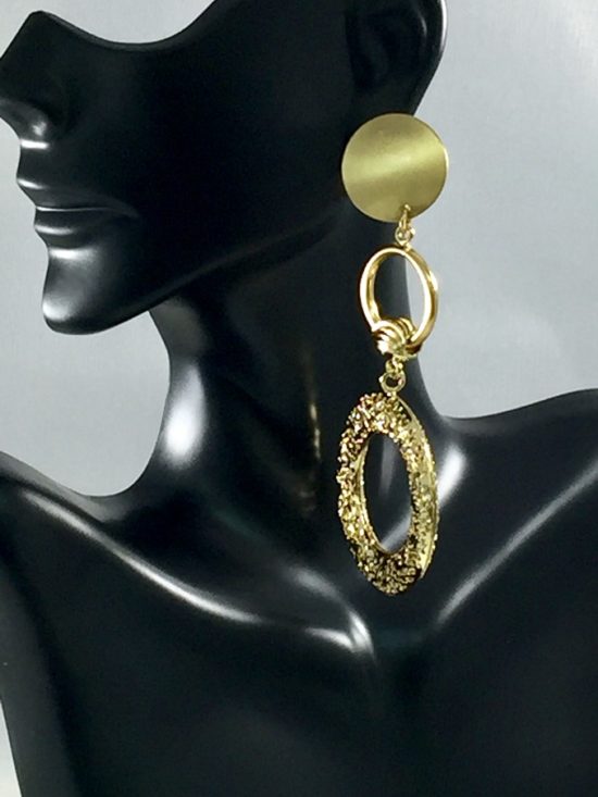 The Right Path Gold Earring.