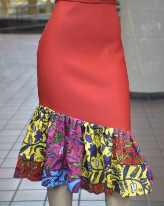 Red Bodycon Skirt