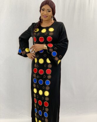 LET YOUR LIGHT SHINE BLACK KAFTAN