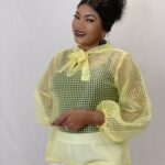 POSITIVE VIBES BLOUSE, YELLOW