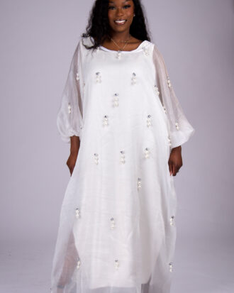 Pearl Grace Ensemble white color