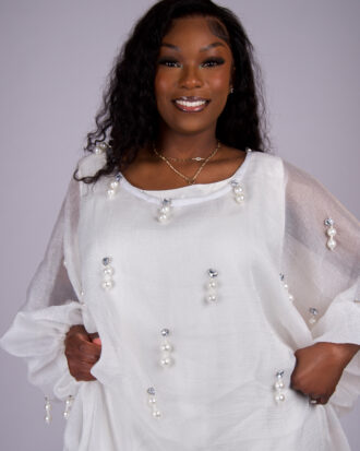 Pearl Grace Ensemble white color